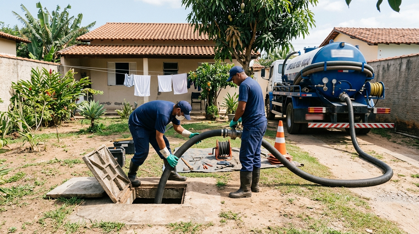 Limpeza de fossa séptica em Piracicaba-SP