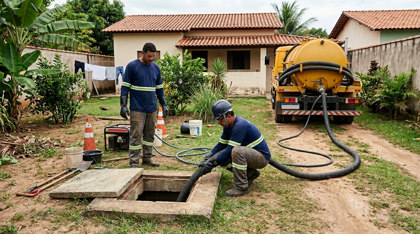 Desentupimento de fossa perto de mim em Piracicaba-SP